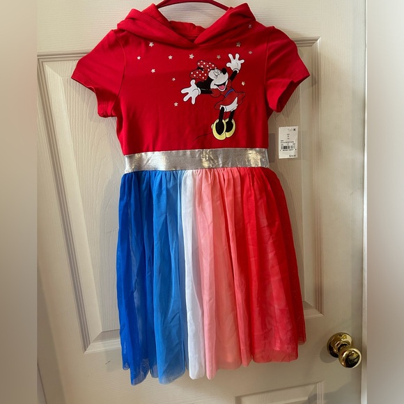 **NWT** Minnie Mouse Patriotic Tulle Dress - Picture 1 of 5